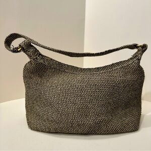 Orvis Sporting Traditions Woven Shoulder Bag Brown Natural Preowned